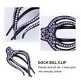 thumbnail image 2 of Raindrops 5Pcs Rhinestone Hair Barrettes for Women with Duckbill Shape, 2 of 7