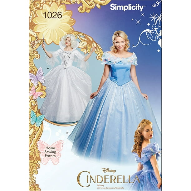 Simplicity Misses' Size 14-22 Disney Cinderella & Fairy Godmother ...