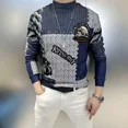 thumbnail image 2 of Sudadera con capucha de cuello redondo sin capucha de corte entallado para hombre, ropa de hip hop con cuello redondo para hombre, jersey gráfico, novedad en ropa de calle holgada, 2 of 4