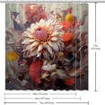 thumbnail image 6 of Shivering Waterproof Bathroom Curtain Set with Hooks, Printed Shower Curtains for Bathroom Decoration, 6 of 6