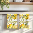 thumbnail image 7 of Yellow Lemons Kitchen Towels Set of 4, Summer Fruits Leaves Pastoral Botanical Absorbent Dish Towels for Kitchen, Microfiber Hand Towel, Quick Drying Tea Towel for Cleaning Decorative Dishcloths, 7 of 7