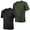 2-SET 11, variant on 2 Pack Men's Athletic T Shirts Quick-Dry Active Workout Crew Neck Short Sleeve Top,Sizes m-2XL