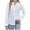 White, variant on Women's Stain Shield & -Resistant Long Sleeve Dress Shirt – Solid Work Business Button-Down Top with Extra Long Sleeves