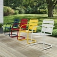 thumbnail image 6 of Brighton Metal Chair Set Of 2 Bright Red Gloss, 6 of 10