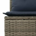 thumbnail image 6 of vidaXL 9 Piece Patio Sofa Set with Cushions Gray Poly Rattan, 6 of 6