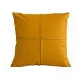 thumbnail image 1 of Funda de almohada de cuero PU de color puro: funda de almohada con costuras simples y modernas, 1 of 5