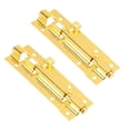 thumbnail image 1 of OULII 2Pcs Slide Bolt Lock for Home Security with Golden Finish 7 48X2 93X0 39in, 1 of 8