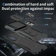 thumbnail image 5 of Allytechgroup Galaxy S25 Edge Case with Screen Protector, Full Body Protection Sliding Camera Cover, Kickstand & Magnetic for Car Mount Rugged Phone Case Cover for Samsung Galaxy S25 Edge,Black, 5 of 8