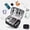 Black, variant on Travel Electronics Organizer Cable Bag Water Resistant Universal Electronics Accessories Storage Cases for Cables, Phone, Airpods, Hard Drives,Power Bank,Charger,Gray