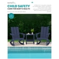 thumbnail image 6 of SERWALL Modern Outdoor Rocking Chairs Set of 2, All Weather Adirondack Rocker for Porch, Backyard, Garden, Blue, 6 of 9