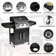 thumbnail image 4 of UBesGoo 3 Burner Propane Gas Grill with Side Burner 46000BTU for Camping Cooking BBQ, 4 of 8