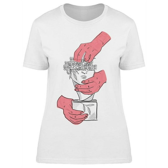 Sculpture Three Hands T-Shirt Women -Image by Shutterstock, Female Small