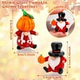 thumbnail image 5 of DIOKOY 4pcs Blown Glass Pumpkin Figurines Table Accent for Fall & Harvest, Mini Crystal Halloween Pumpkin Art Decorations for Home Thanksgiving, 5 of 16