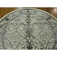 thumbnail image 2 of Unique Loom La Jolla Collection Tone Traditional Round Rug, 6 Feet, Gray/Ivory, 2 of 5