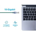 thumbnail image 5 of Monoprice SlimRun Cat6A Ethernet Patch Cable Snagless RJ45 14ft 10pk Green 16335, 5 of 6