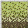 thumbnail image 2 of oneOone Cotton Poplin Lime Fabric Leaves Panel Quilting Supplies Print Sewing Fabric By The Yard 56 Inch Wide, 2 of 3