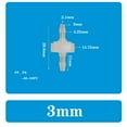 thumbnail image 1 of BTOER 1Pcs Plastic One-Way Non-Return Fluids Check Valve For Fuel Gas Liquid Home Improvement Parts Diameter 3-12mm White Check Valve, 1 of 3
