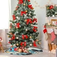 thumbnail image 4 of RYLABLUE Tapis de Support Jupe Arbre de Noël Papillon pour Décoration de Fête Intérieur Extérieur 48 Pouces, 4 of 5