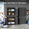 thumbnail image 4 of YANGLI 71" Tall Black Metal Storage Cabinet with Locking Doors, Drawer & Adjustable Shelves, Steel Tool Cabinet for Garage, Office, Shop, 4 of 6