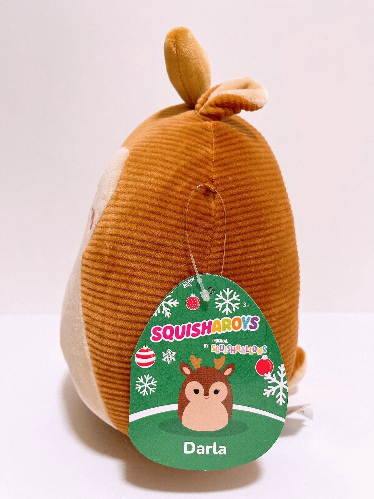 Squishmallows Official Kellytoy 12 Inch Darla the Reindeer- Squishy Soft Plush Toy Corduroy Christmas Squad