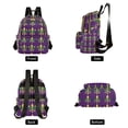 thumbnail image 4 of FORMRS Mini Backpack Purse for Women Travel Daypack Casual Shoulder Bag, Gold and Green Floral Pattern, 4 of 7