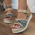thumbnail image 3 of Women's wedge heel sandals, summer shoes, 3 of 5