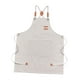thumbnail image 5 of Delantal de lona perfecl Resistente al agua con bolsillos grandes Blanco, 5 of 8
