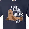 thumbnail image 4 of Inktastic I Just Really Like Sea Lions Ok Youth T-Shirt, 4 of 5