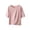 Pink, variant on KyCheLot Womens Plus Size T-Shirts Solid Color Round Neck 1/2 Length Sleeve Tops Summer Beach Vacation T-Shirts