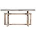 thumbnail image 4 of 59 Inch Artisan Sideboard Console Table with Geometric Interlocked Base Distressed Matte Gray - Saltoro Sherpi, 4 of 7