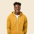 thumbnail image 4 of Dalix Hot Dog Embroidered Zip Hoodie Fleece Long Sleeve Pocket Warm Soft Mens in Gold L Large, 4 of 5