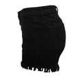 thumbnail image 5 of Gubotare Denim Shorts Women Women's High Waisted Stretchy Denim Shorts Jean Shorts (Black,Size S), 5 of 5