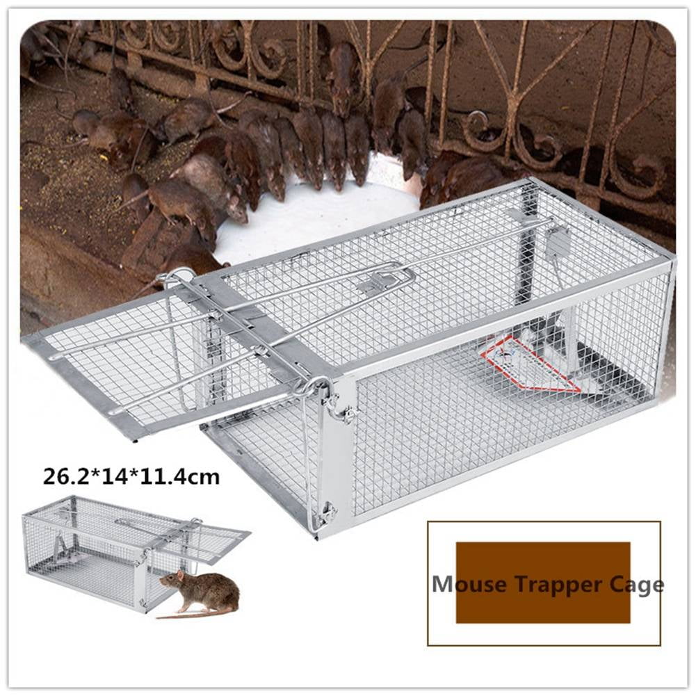 2x Rat Trap Cage Medium Live Animal Pest Rodent Mouse Control Catch Hunting Trap 