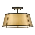 thumbnail image 4 of 24W 2 Led Medium Semi-Flush Mount-9.5 Inches Tall And 15 Inches Wide-Black/Lacquered Dark Brass Finish Hinkley Lighting 4893Bk-Ldb, 4 of 10