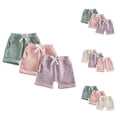 thumbnail image 4 of MEZZALL Child Girls Knit Shorts Daily Toddlers Kids Classic Active Summer Athletic Casual Fashion Running Bottoms, 4 of 4