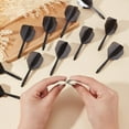 thumbnail image 3 of Kit de 27 dardos de plástico integrados negros, plumas de dardos estándar, accesorios, kit combinado de plumas y varillas, paquetes de plumas., 3 of 6