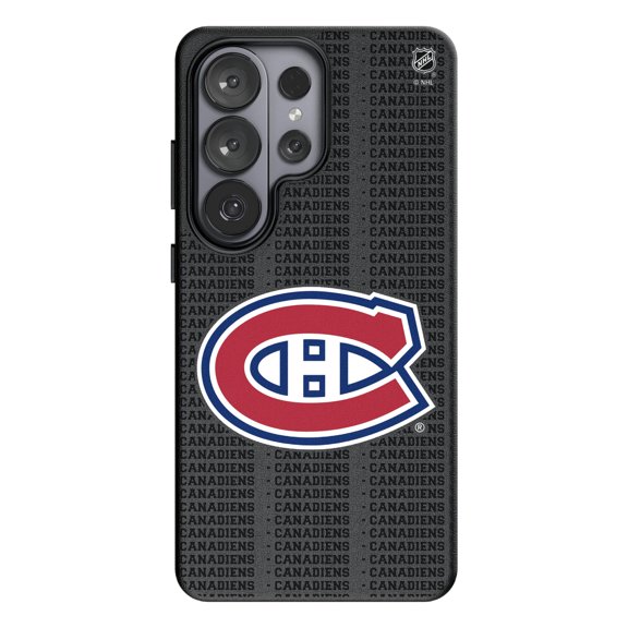 Keyscaper Montreal Canadiens Text Backdrop Galaxy Magnetic Bump Case