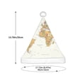 thumbnail image 3 of Fuzoiu World Map 1 Print Santa Hat Christmas Hat for kids,Santa Hats with Pompom, Unisex Xmas Holiday Hat for Christmas New Year Festive Party Supplies, 3 of 6