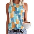 thumbnail image 2 of Cathalem T-Shirt à Manches Courtes Col Rond pour Femmes 2024 T-Shirts Surdimensionnés Col Rond Couleur Unie, Bleu Ciel TG, 2 of 4
