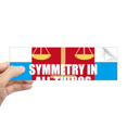 thumbnail image 1 of Symmetry Autocollant Pare-Chocs Rectangulaire pour Carnet Fenêtre, 1 of 1