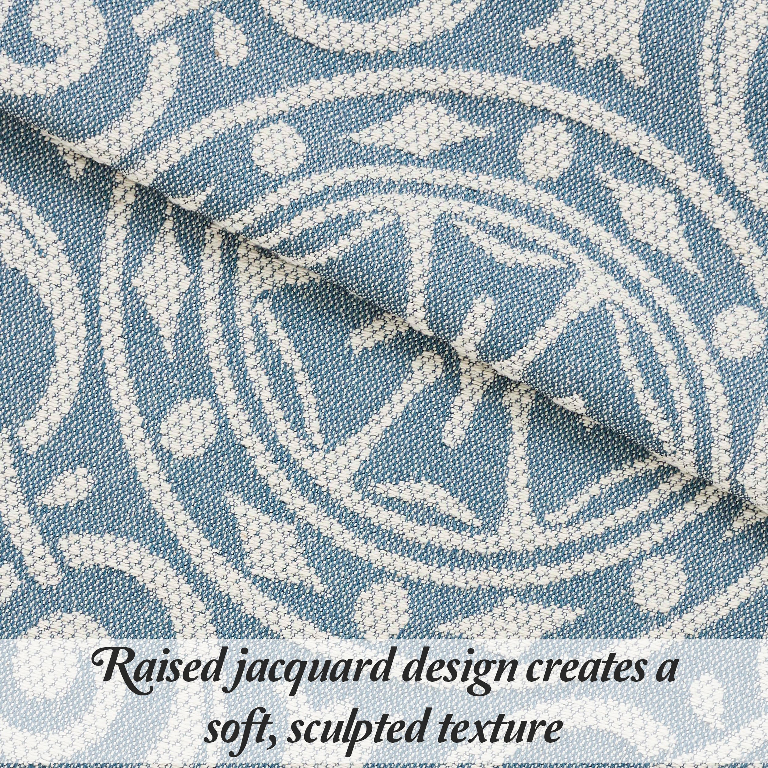 Superior Woven Jacquard Bedspread Set Full Size, 3-Piece Lightweight All Seasons Coverlet, Charcoal