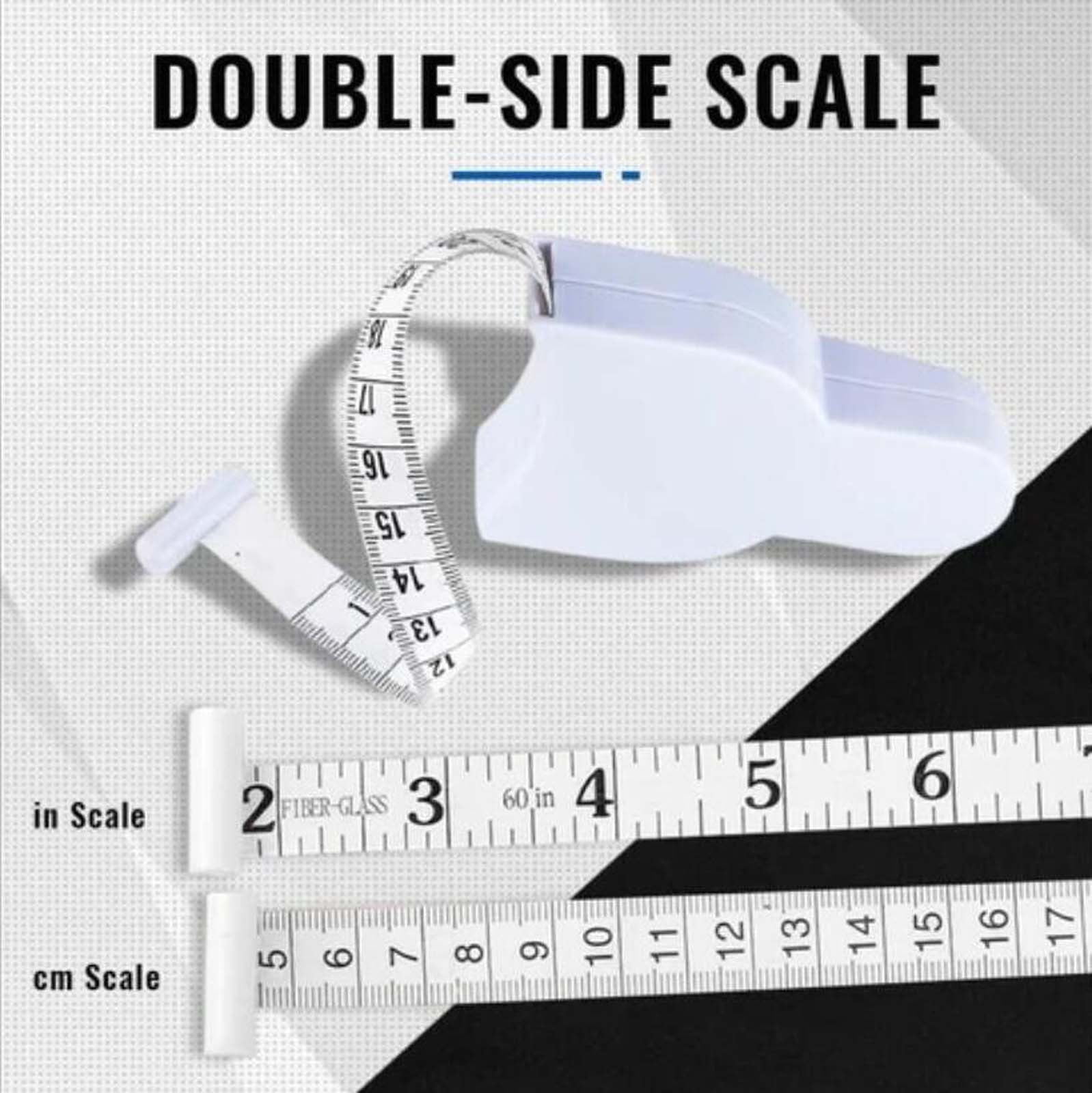 Fancy Body Tape Measure - Automatic Telescopic Tape Measure - Retractable  Measuring Tape for Body: Waist, Hip, Bust, Arms, and More White