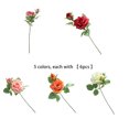 thumbnail image 2 of Rama de Flor Falsa Wosthever 6 Piezas Colorido Rojo, 2 of 6