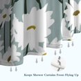 thumbnail image 6 of Gray Daisy Flower White Blooms Pattern Shower Curtain 72"x72" ,Bathroom Decorative Shower Curtains Set with 12 Hooks,Modern Waterproof Washable Shower Curtain, 6 of 6