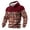 98ZA-Red, variant on oqasdz Sweatshirts for Men Hooded Striped Stylish Print Hooded Pullover with Pocket Long Sleeve Loose Top Comfort Cozy Casual Dailywear