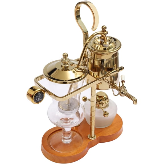 Marsyyds Siphon Coffee Maker Kit, 400MLBelgian/Belgium Family Balance Syphon Coffee Maker 15Oz Gravity Vintage Manual Free-Standing Caffeic Machine for Offices Bars Restaurants & Lounge Bars