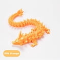 thumbnail image 3 of EROCK 3D Printed Dragon in Egg, Full Articulated Dragon Crystal Dragon with Dragon Egg, Home Office Decor Executive Desk Toys, Adults Fidget Toys for Autism/ADHD (Silk Orange, 12"), 3 of 12