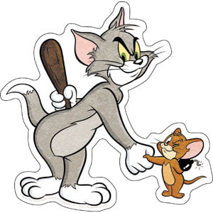 TOM AND JERRY MINI STICKERS PARTY BAG FILLERS  PHOTOPAPER 