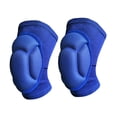 thumbnail image 3 of Rodilleras, rodilleras de soporte, resistentes a golpes, ligeras, equipo de protección, rodilleras para correr, bailar, fútbol, ​​baloncesto y béisbol. Azul S, 3 of 8