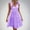 Purple, variant on LYEAA Casual Dresses for Women Short Sleeveless Plus Size Elegant Loose Cotton Midi A Line Tie Dress V Neck Solid Fashion Flowy Summer Beach Vacation Comfortable Dresses Pink M